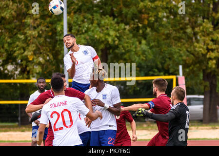 Riga, Lettonie. 11 septembre 2018. 11.09.2018. Riga, Lettonie. Jake, Clarke-Salter pendant U21 Qualification EURO jeu de football - Angleterre Lettonie Gints Crédit : Ivuskans/Alamy Live News Banque D'Images