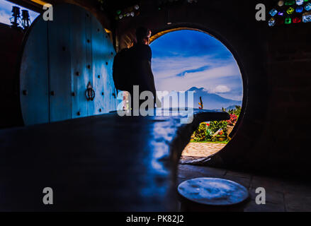 Lookout dans gruatemala Banque D'Images