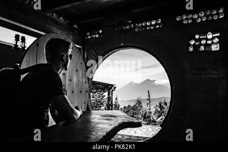 Lookout dans gruatemala Banque D'Images