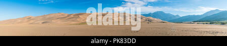 Panorama d'une grande dune de sable Parc national sur la journée,Californie,USA. Banque D'Images