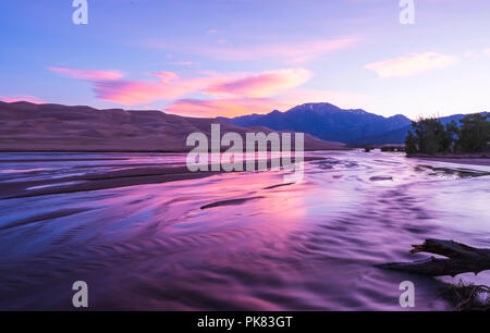 Grand parc national des dunes de sable sur la journée,Californie,USA. Banque D'Images