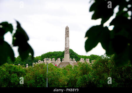 La Norvège à Oslo, juin 06-2017 Parc Vigeland Sculpture Park, ou construite par le sculpteur vigeland entre les années 1926 et 1942 Banque D'Images