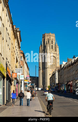 Bristol en Angleterre le 07 septembre 2018 les volontés Memorial Tower de l'Université de Bristol en vu de Park Street Banque D'Images