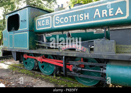 L'ancienne locomotive de la PNE, les Dardanelles 1175 maintenant exposée dans Polkemmet Country Park, près de Whitburn, West Lothian. Banque D'Images