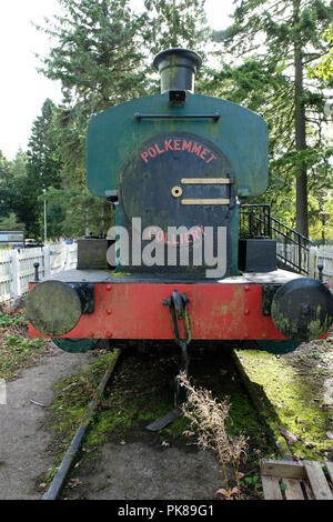 L'ancienne locomotive de la PNE, les Dardanelles 1175 maintenant exposée dans Polkemmet Country Park, près de Whitburn, West Lothian. Banque D'Images