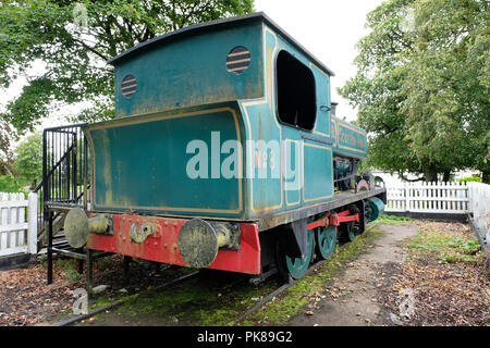 L'ancienne locomotive de la PNE, les Dardanelles 1175 maintenant exposée dans Polkemmet Country Park, près de Whitburn, West Lothian. Banque D'Images