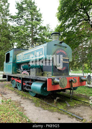 L'ancienne locomotive de la PNE, les Dardanelles 1175 maintenant exposée dans Polkemmet Country Park, près de Whitburn, West Lothian. Banque D'Images