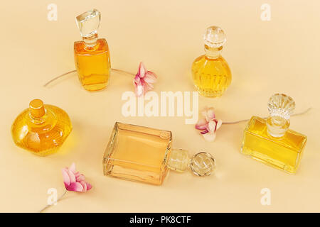 Le groupe de parfum vintage Banque D'Images