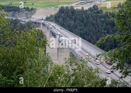 Pont de l''Europe à Innsbruck, Autriche Banque D'Images