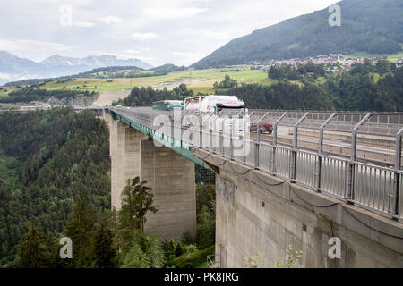 Pont de l''Europe à Innsbruck, Autriche Banque D'Images