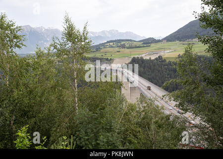 Pont de l''Europe à Innsbruck, Autriche Banque D'Images
