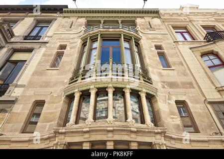 L'Hôtel Tassel, 6, rue Paul-Emile Jansonstraat, Bruxelles, Belgique, 2015. Artiste : Alan John Ainsworth. Banque D'Images