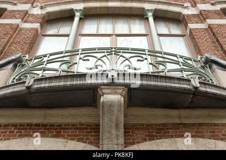 L'Hôtel Tassel, 6, rue Paul-Emile Jansonstraat, Bruxelles, Belgique, 2015. Artiste : Alan John Ainsworth. Banque D'Images