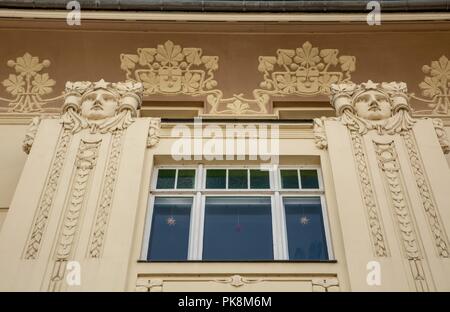 Résidence Art nouveau, Cranachstrasse, Weimar, Allemagne, 2018. Artiste : Alan John Ainsworth. Banque D'Images