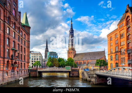 L'église de St Catherine, Katharinenkirche, à Hambourg, Allemagne Banque D'Images