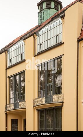 Bâtiment principal, Bauhaus-University Weimar, Allemagne (1904-1911), 2018. Artiste : Alan John Ainsworth. Banque D'Images