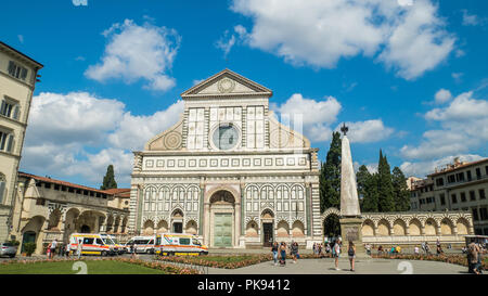 Basilique de Santa Maria Novella à Florence, Toscane, Italie Banque D'Images