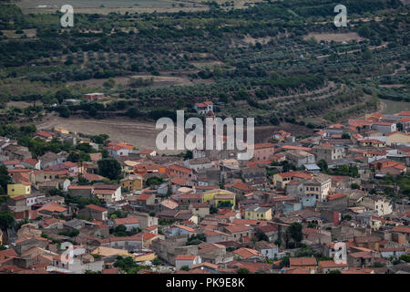 Tuili est une petite ville située dans la région naturelle du Marmilla, dans le centre-sud de la Sardaigne. Banque D'Images