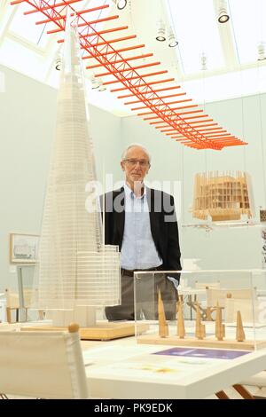 Renzo Piano .l'art de faire des bâtiments12 septembre 2018 Royal Academy of Arts Banque D'Images