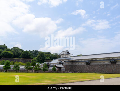 Le parc du château de Kanazawa, Préfecture d'Ishikawa, Kanazawa, Japon Banque D'Images