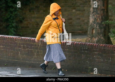 La pluie à Londres avec : Atmosphère, voir Où : London, Royaume-Uni Quand : 11 août 2018 Credit : Dinendra Haria/WENN Banque D'Images