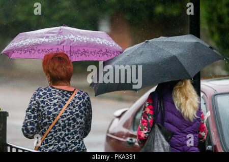 La pluie à Londres avec : Atmosphère, voir Où : London, Royaume-Uni Quand : 11 août 2018 Credit : Dinendra Haria/WENN Banque D'Images