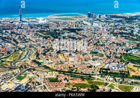 Vue aérienne d'Alger, la capitale de l'Algérie Banque D'Images