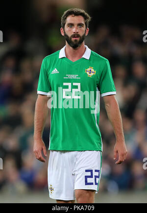 La volonté de l'Irlande du Nord au cours de l'International Friendly Grigg à Windsor Park, Belfast Banque D'Images