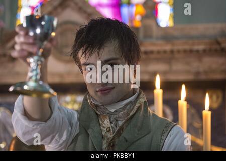 Mary Shelley Année : 2017 USA / UK d'Haifaa Al-Mansour Réalisateur : Douglas Booth Banque D'Images