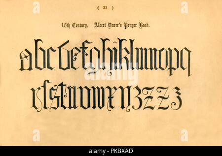 '16ème siècle. Albert Dürer's Prayer Book', 1862. Artiste : Inconnu. Banque D'Images