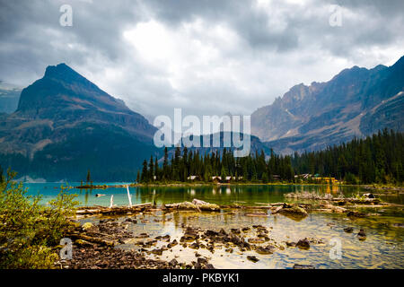 Le lac O'Hara, Yoho National Park ; British Columbia, Canada Banque D'Images