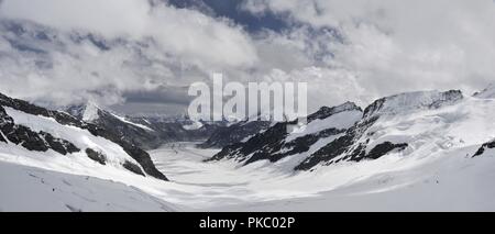 Autour de la Suisse - Grand Glacier Altesh Banque D'Images