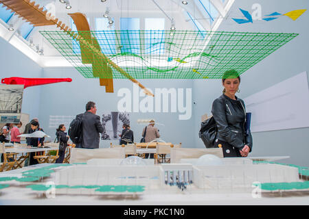 L'étude de modèles pour l'Institut des sciences de la Californie - Renzo Piano : l'art de rendre les bâtiments dans le Jungels-Winkler Gabrielle Galeries de l'Académie Royale des Arts du piano est un architecte et Academicianand Royal honoraire c'est la première étude exhaustive de la SSIH carrière qui se tiendra à Londres depuis 1989 - qui s'inscrit dans le cadre du 250e anniversaire de l'Académie Royale. Banque D'Images