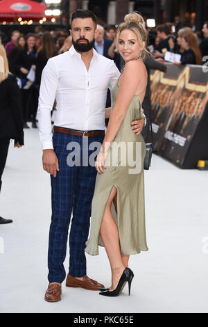 Londres, Royaume-Uni. 12 septembre 2018 : Lydia lumineux à la première mondiale de "Roi des voleurs" au cinéma Vue, Leicester Square, Londres. Photo : Steve Sav/Featureflash Crédit : Sarah Stewart/Alamy Live News Banque D'Images