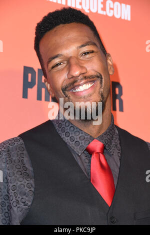 Hollywood, CA, USA. Sep 12, 2018. 12 septembre 2018 - Hollywood, Californie - Brian A. Prince. '''Le prédateur'' Projection Spéciale Los Angeles tenue à l'Egyptian Theatre. Crédit photo : Birdie Thompson/AdMedia Crédit : Birdie Thompson/AdMedia/ZUMA/Alamy Fil Live News Banque D'Images