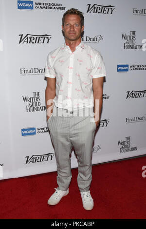 Los Angeles, USA. Sep 12, 2018. Tom Rob Smith assiste à la 70e Primetime Emmy Awards annuels des candidats 2018 écriture Sublime Primetime Groupe de discussion lors de la Writers Guild Theatre le 12 septembre 2018. Crédit : l'accès Photo/Alamy Live News Banque D'Images