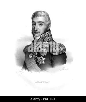 Charles Pierre François Augereau, duc de Castiglione, (c1820s). Artiste : Maurin. Banque D'Images