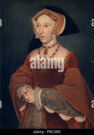 'Jane Seymour', 1536-1537, (1909). Artiste : Hans Holbein le Jeune. Banque D'Images