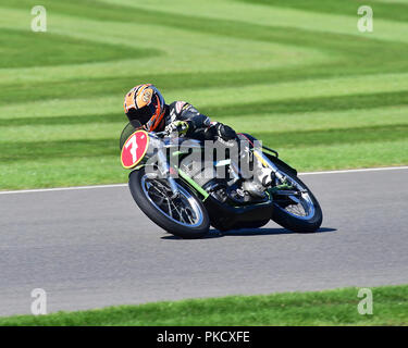 Jeremy McWilliams, Duncan Fitchett, Norton Manx Daytona, Barry Sheene Memorial Trophy, Goodwood Revival 2018, septembre 2018, course, circuit, classique Banque D'Images