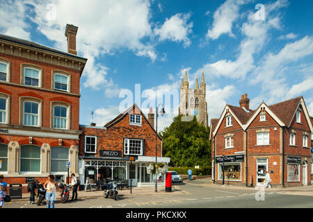 La fin de l'après-midi d'été dans la région de Ashford, Kent, Angleterre. Banque D'Images