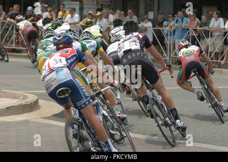 Les hommes pro courses sur le terrain, le samedi après-midi 06-02-07 à Arlington, Virginie, au cours de la 10e édition de la CSC Invitational. Banque D'Images