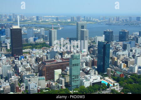 Au-dessus de Tokyo. Ligne d'horizon. Banque D'Images