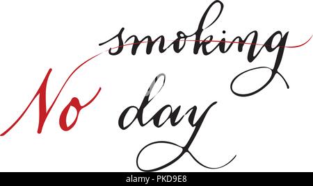 La Journée mondiale sans tabac, illustration vectorielle, télévision silhouette, bannière Concept, modèle d'affiche, noir, blanc, rythme cardiaque, cigarette, cardiogramme Illustration de Vecteur