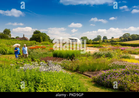 La richesse des couleurs du designer Piet Oudolf's '2015' sur le terrain Oudolf jardin à la Galerie Hauser & Wirth, Durslade ferme, Bruton, Somerset, England, UK Banque D'Images