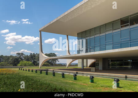 Palais du Planalto le lieu de travail officiel de la présidente du Brésil - Brasilia, District Fédéral, Brésil Banque D'Images