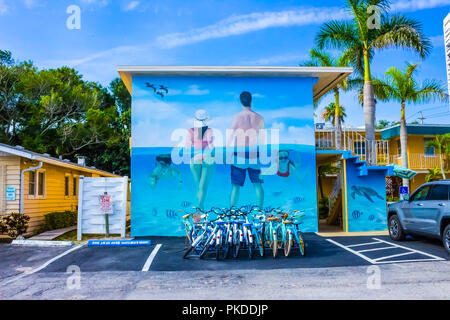 Siesta Key, États-Unis - 11 mai 2018 : la plage à l'hôtel Siesta Key en Floride, USA Banque D'Images