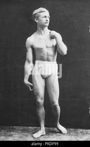 Bernarr Macfadden, Bernard Adolphe McFadden, (1868 - 1955) Le promoteur de la culture physique, une combinaison de musculation avec les théories de la nutrition et de la santé. Banque D'Images