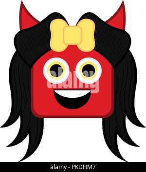 Le démon d'halloween Cute cartoon character. Vector illustration design Illustration de Vecteur