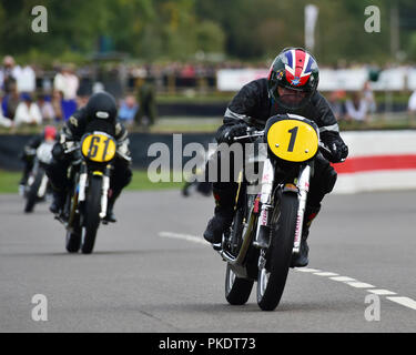 John McGuinness, Glen Anglais, Norton Manx, Barry Sheene Memorial Trophy, Goodwood Revival 2018, septembre 2018, circuit, classique, de la concurrence, Banque D'Images