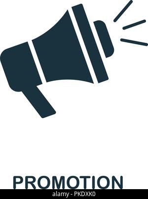 L'icône de la promotion. Design style monochrome de l'e-commerce collection. L'ASSURANCE-CHÔMAGE. Pictogramme simple parfait Pixel'icône de la promotion. Web design, applications, logiciels, pri Illustration de Vecteur